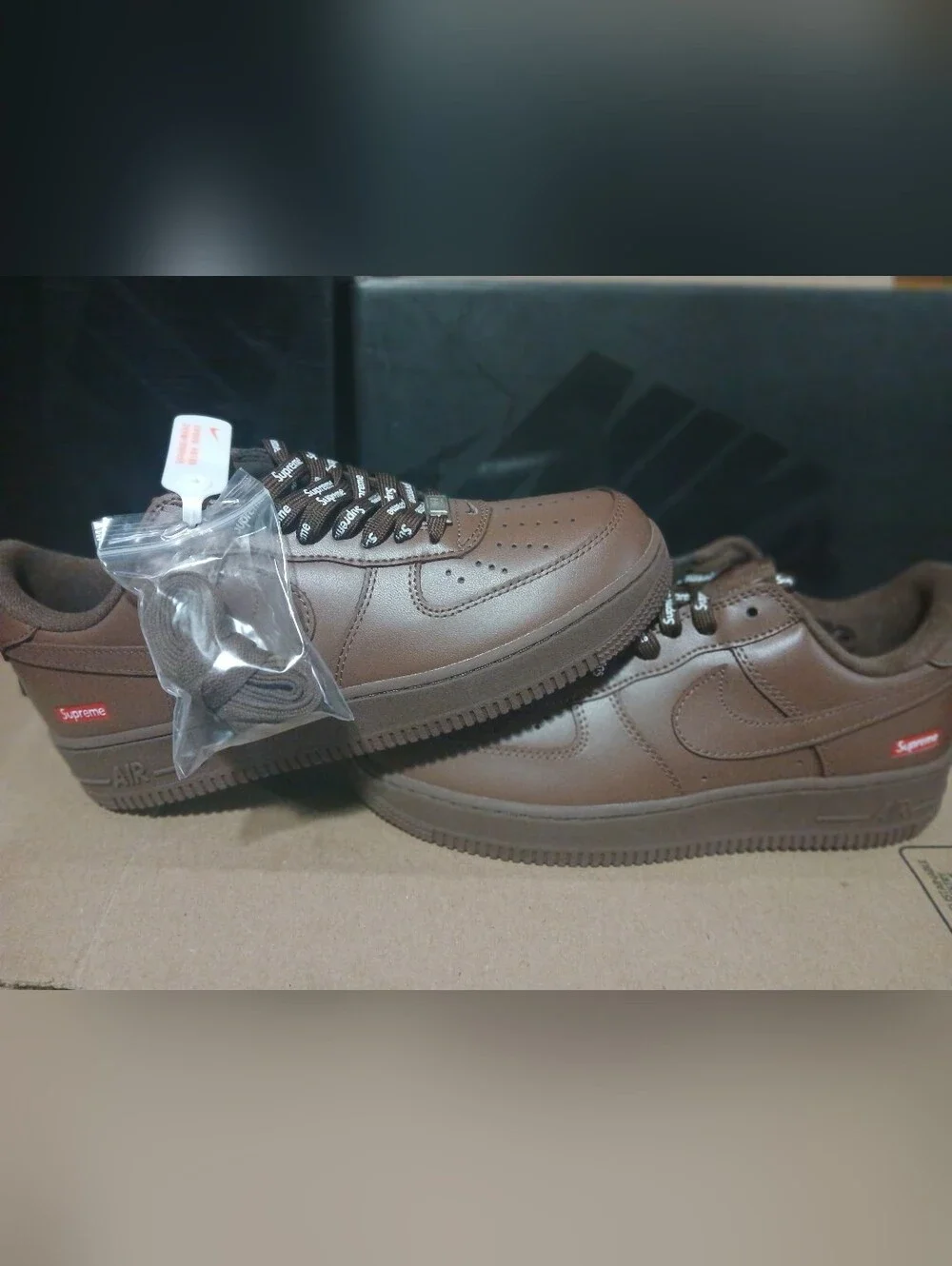 Supreme x Nike Air Force 1 Low Brown